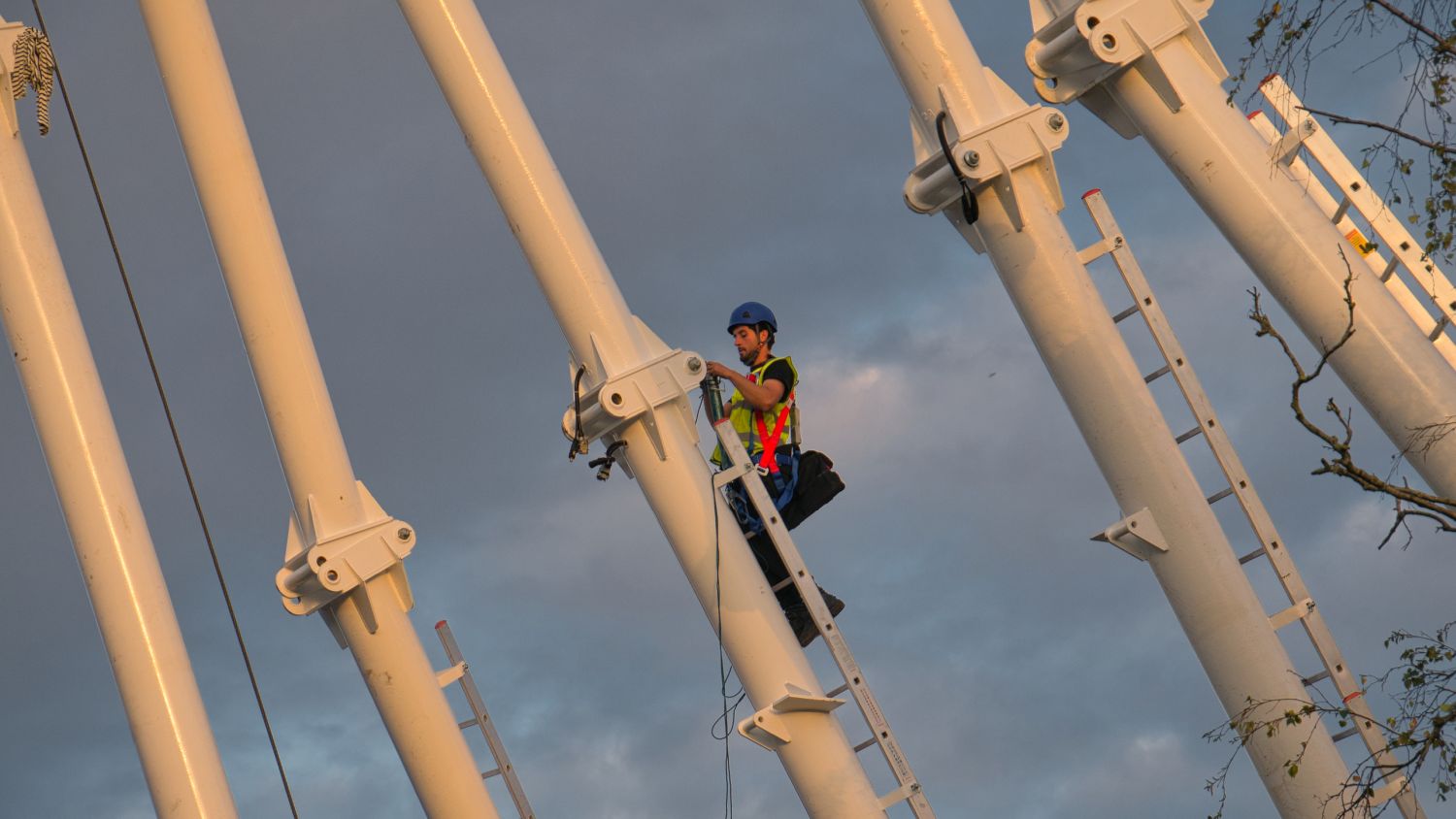 A construction worker working at height in Wales (Image: Dreamstime)